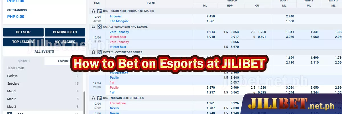 How to Bet on Esports at JILIBET